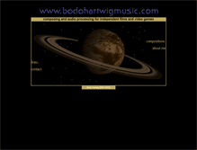 Tablet Screenshot of bodohartwigmusic.com